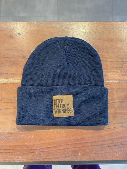 BIFW Toque | Chestnut on Navy