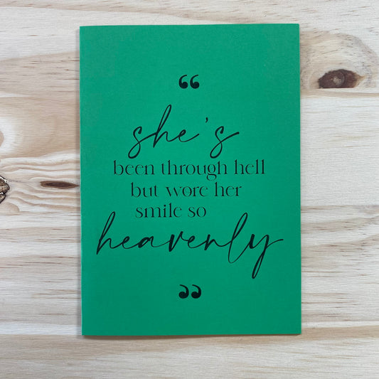 "She's Been Through Hell" Card
