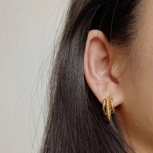 Triple Hoop Earrings