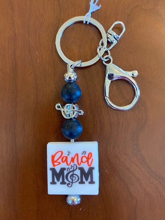 "Band Mom" Keychain