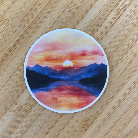 Sunset Sticker