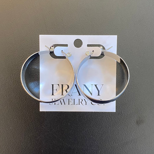 Flat Hoop Earrings