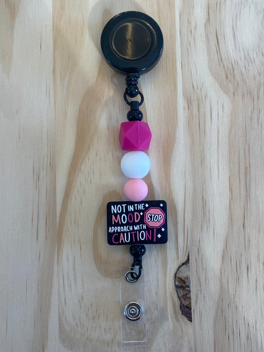 "Approach with Caution" Badge Holder