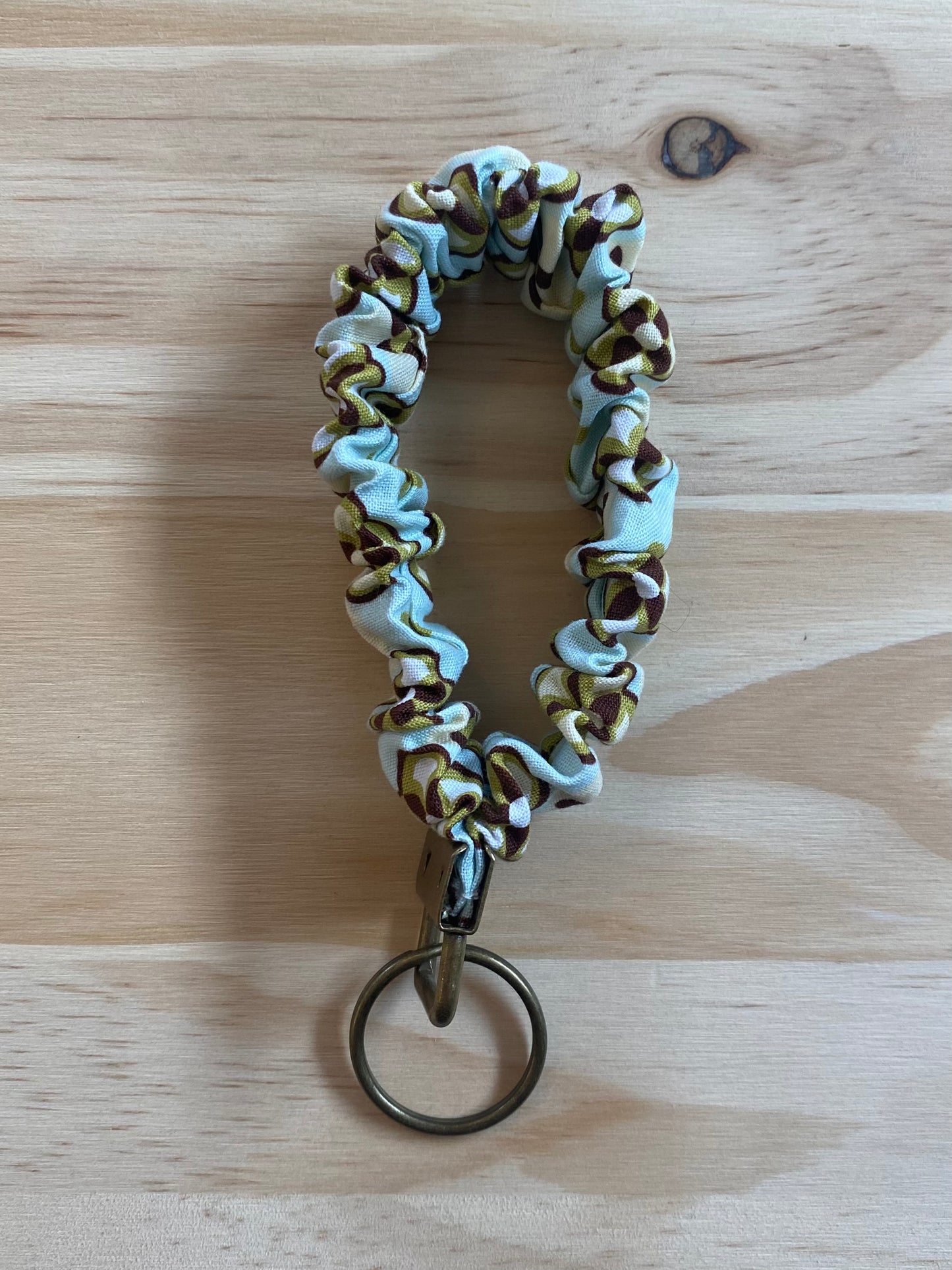 Green and Brown Wristlet