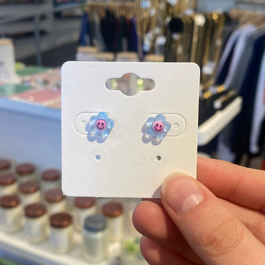 Smiley Flower Stud Earrings