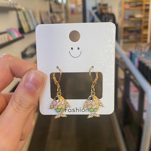 Rainbow Fish Earrings
