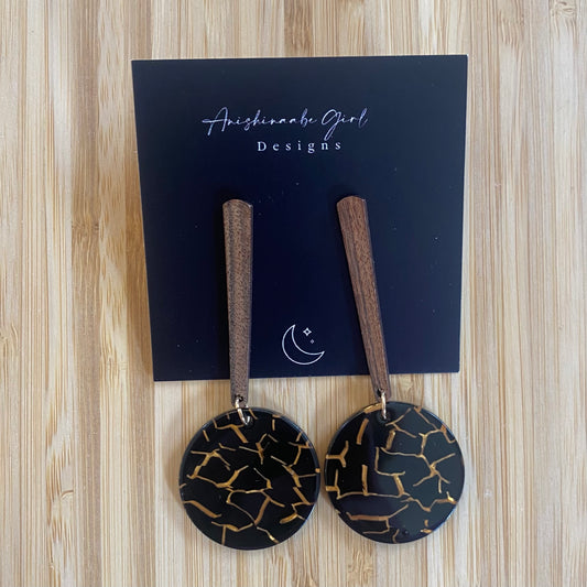 Black Acrylic Earrings