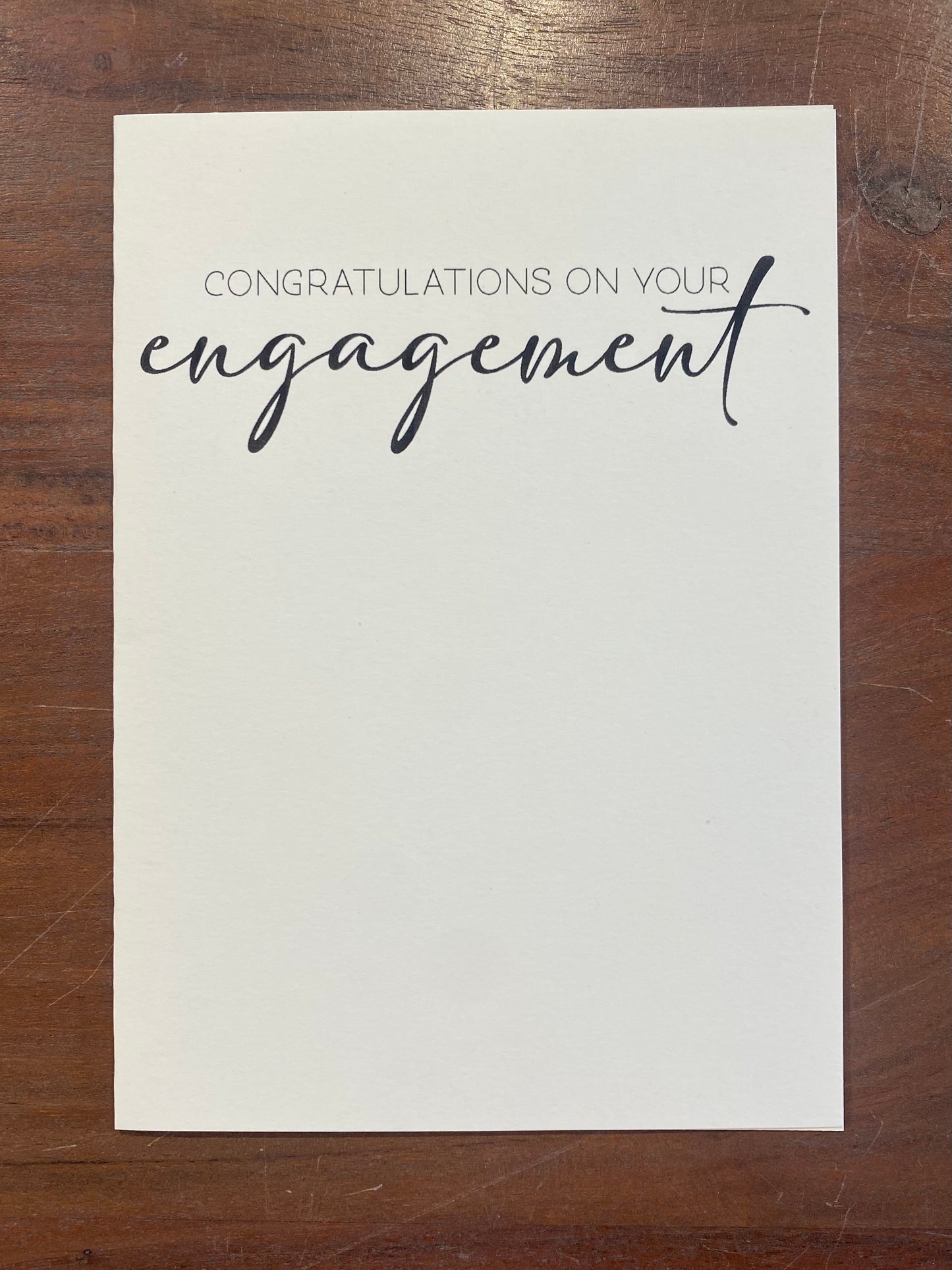"Congrats on Your Engagement" Card