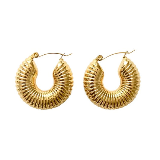Soleil Hoop Earrings