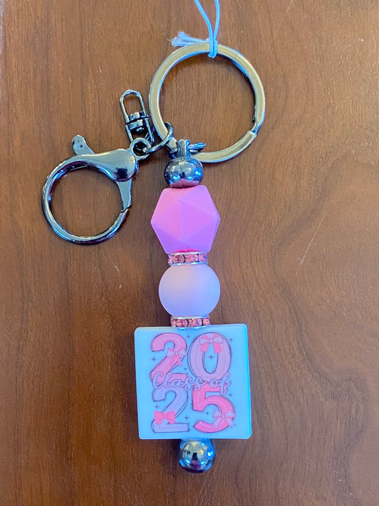 Pink "Class of 2025" Keychain