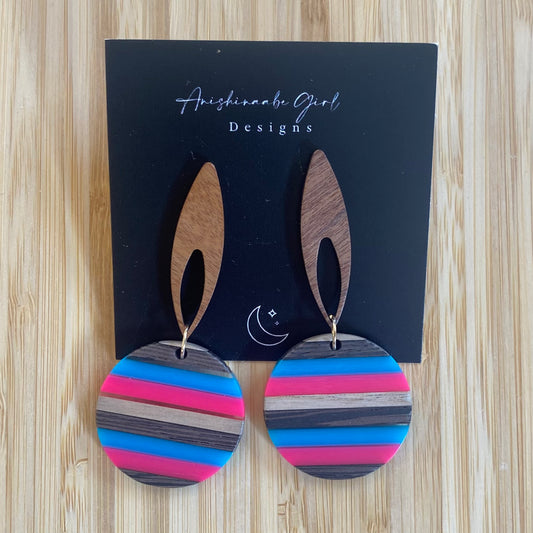 Multicoloured Acrylic Earrings
