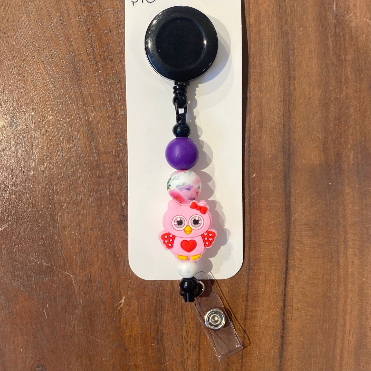 Pink Owl Keychain