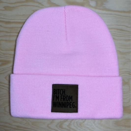 BIFW Toque | Chestnut on Pink