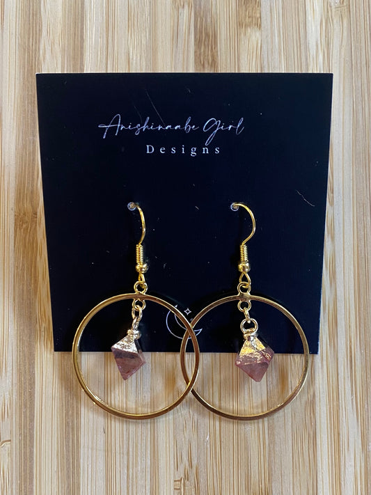 Strawberry Quartz Earrings