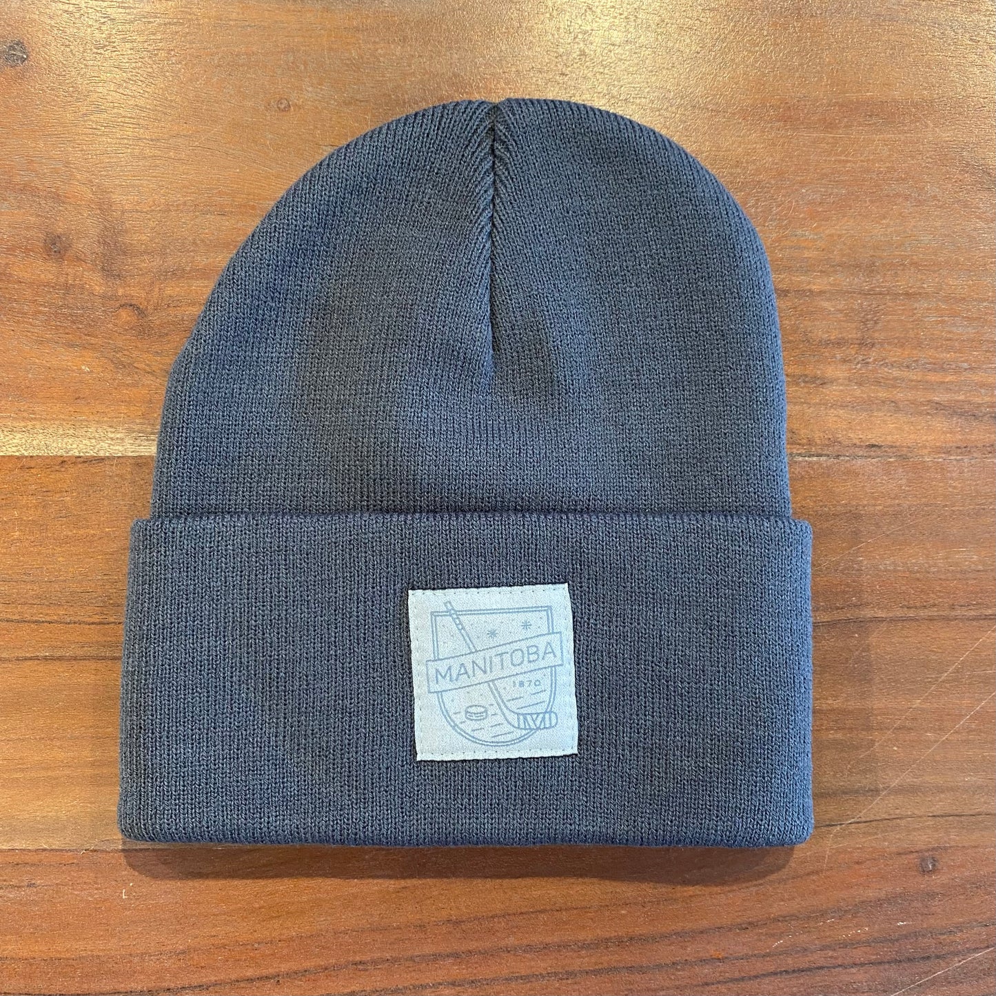 MB Hockey Toque | Ice Blue on Charcoal