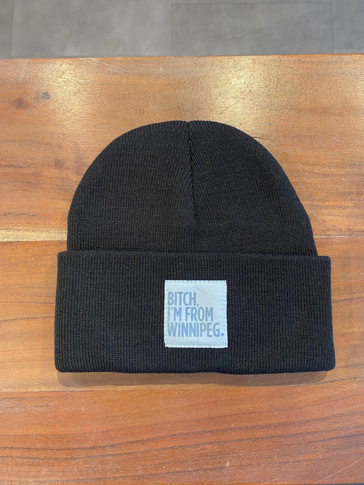 BIFW Toque | Ice Blue on Black