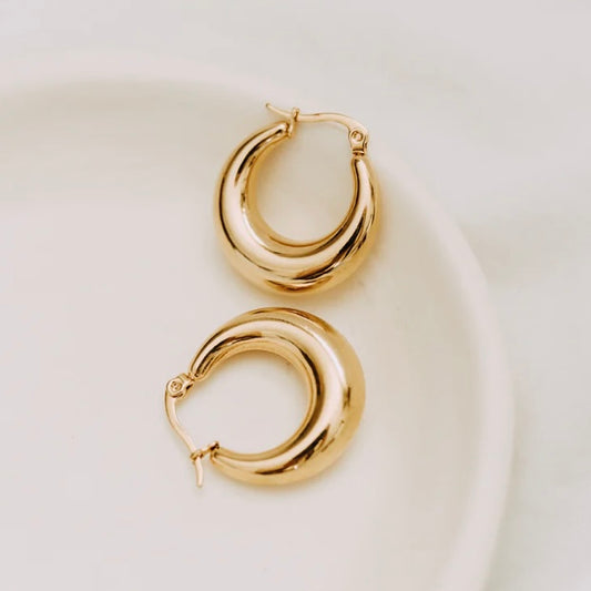 Baguette Hoop Earrings