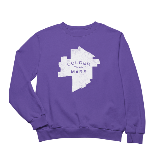 Colder Than Mars Crewneck | Purple