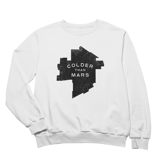 Colder Than Mars Crewneck | White