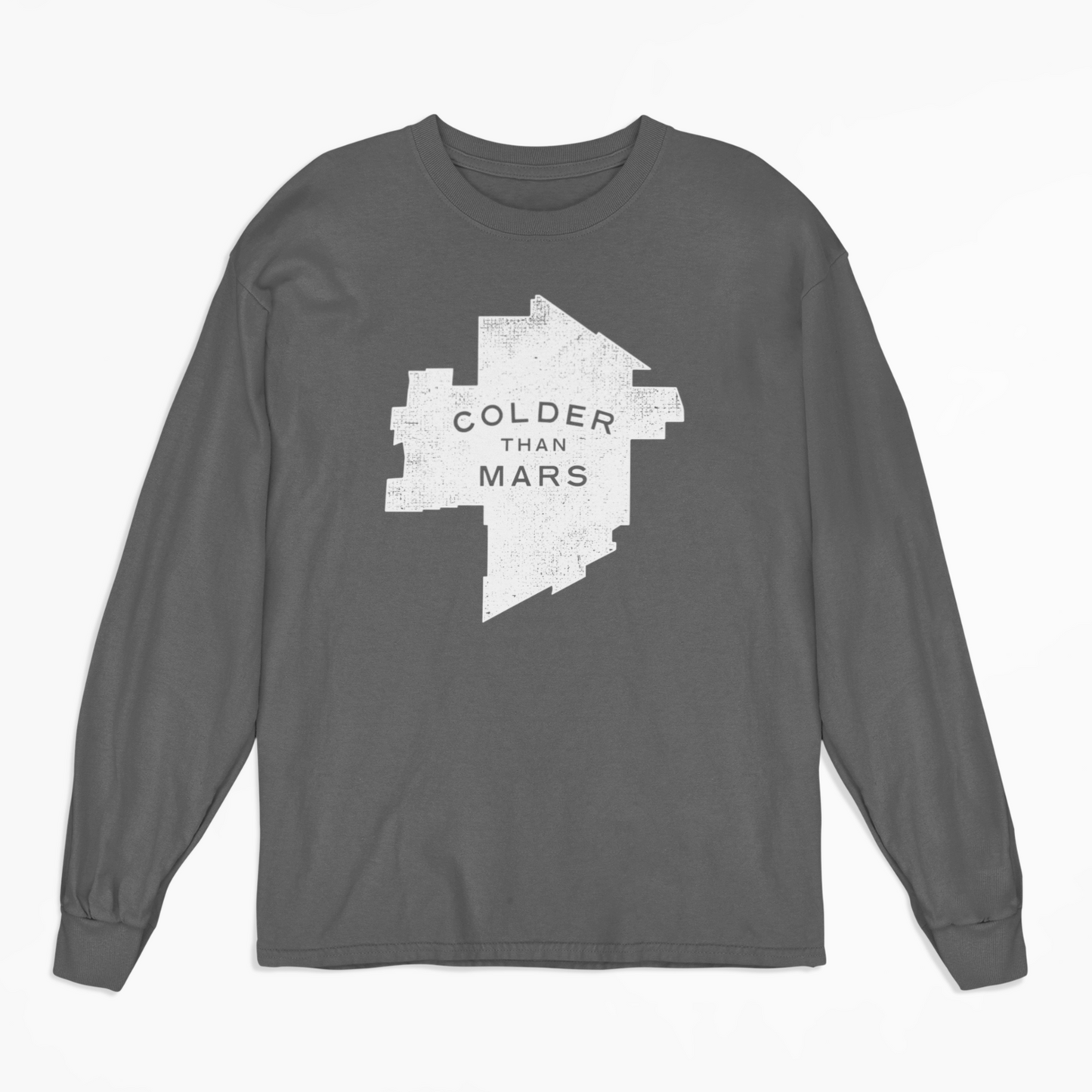 Colder Than Mars Long Sleeved Tee | Charcoal