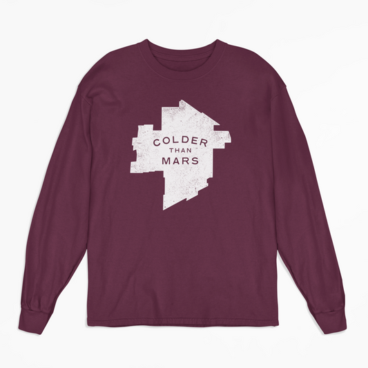 Colder Than Mars Long Sleeved Tee | Maroon