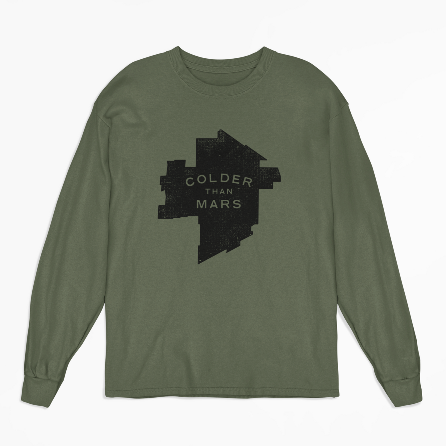 Colder Than Mars Long Sleeved Tee | Military Green