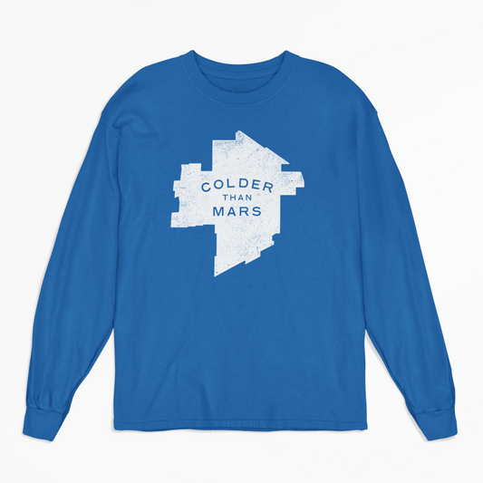 Colder Than Mars Long Sleeved Tee | Royal