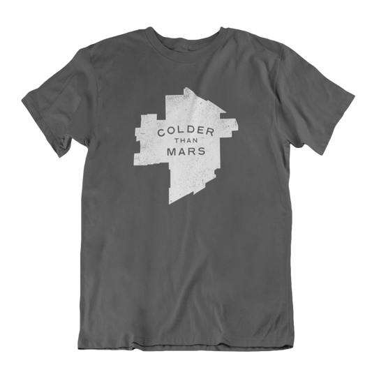Colder Than Mars Tee | Charcoal