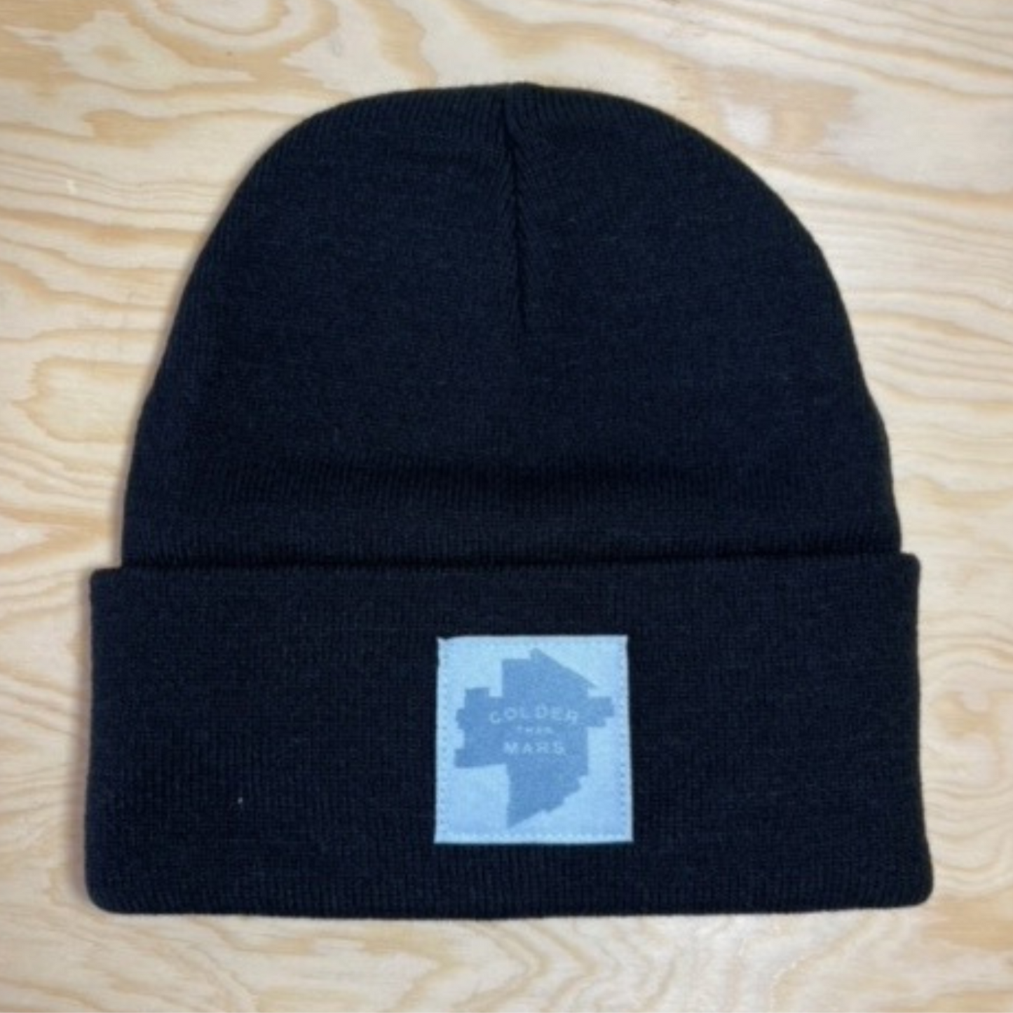 Colder Than Mars Toque | Ice Blue on Black