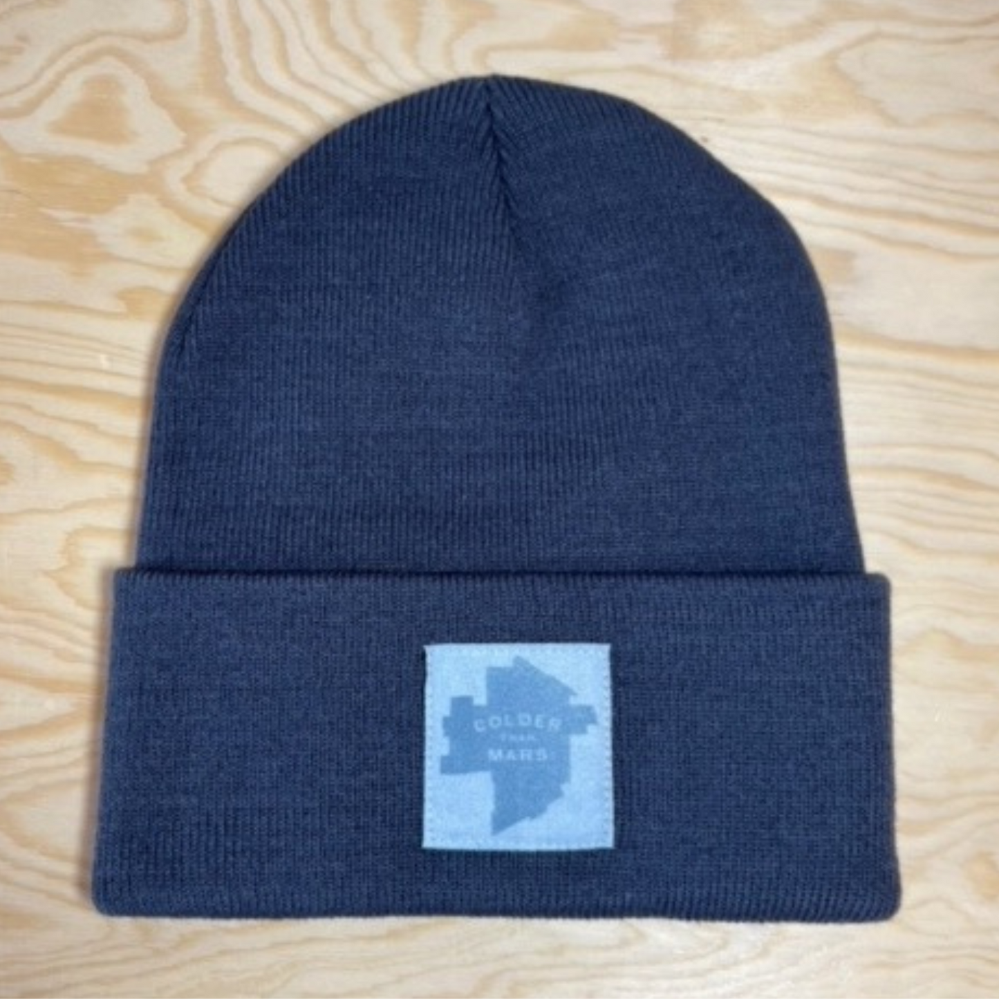 Colder Than Mars Toque | Ice Blue on Charcoal