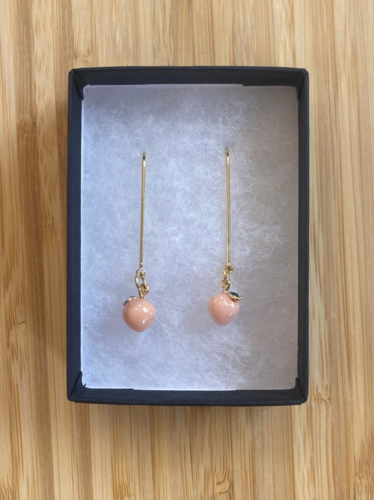 Peach Charm Earrings
