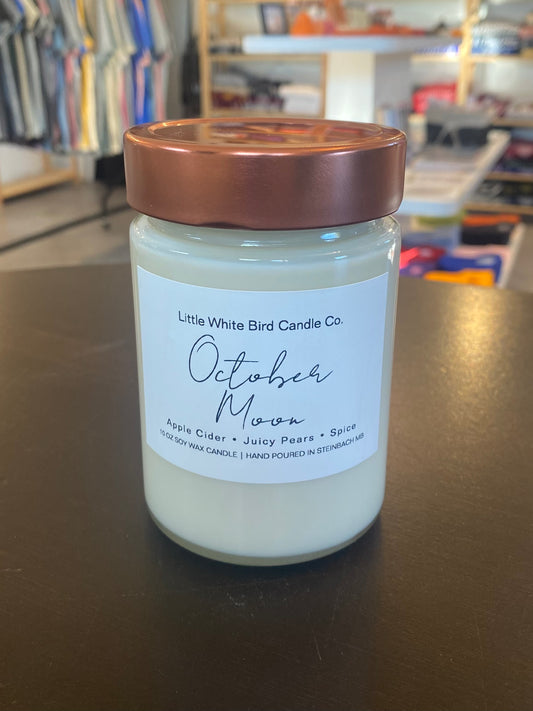 October Moon Jar Candle