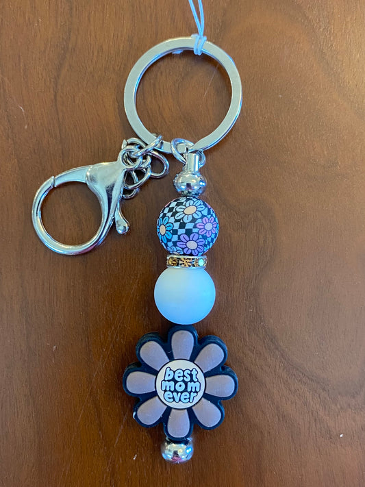 "Best Mom Ever" Keychain