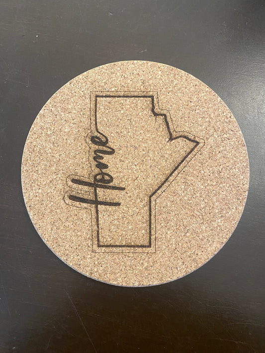 “Home” Manitoba Pot Coaster