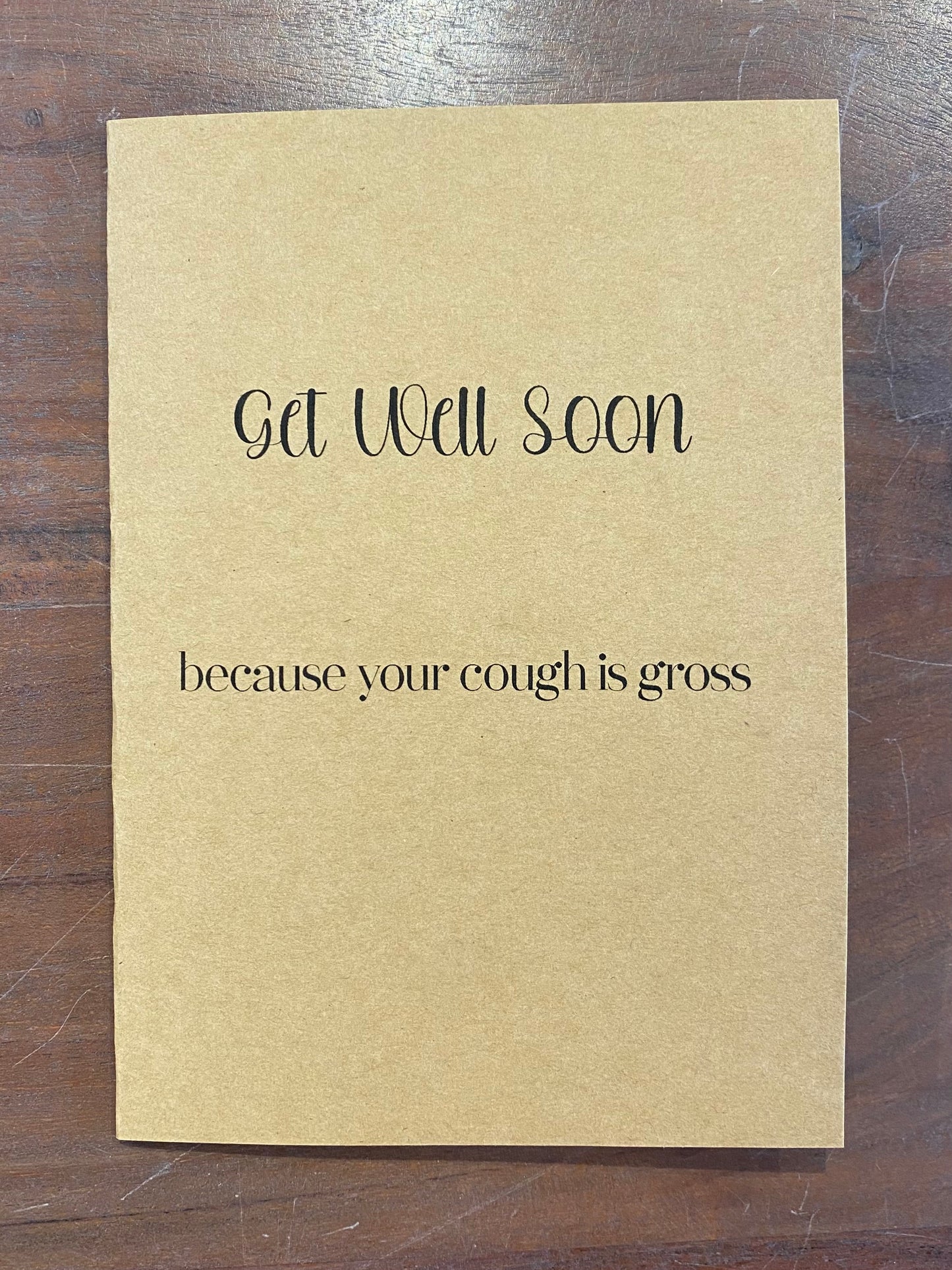 "Get Well Soon" Card