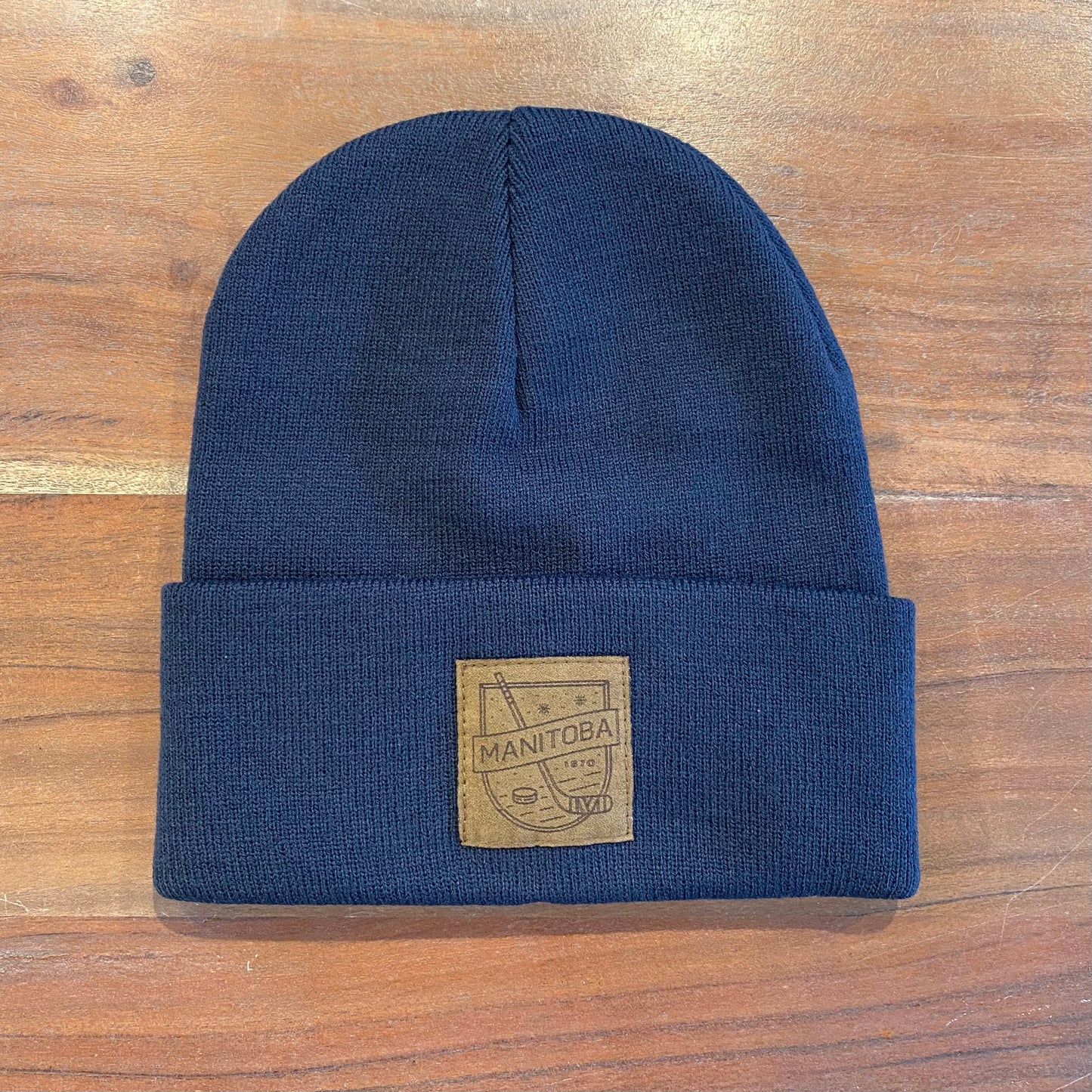 MB Hockey Toque | Chestnut on Navy