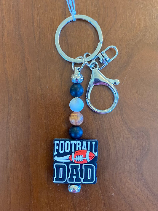 "Football Dad" Keychain