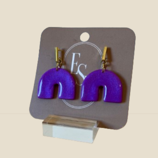 Fun Arches Earrings | Violet