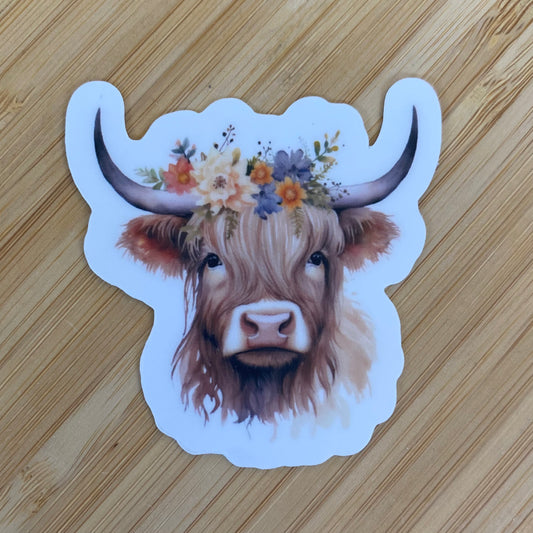 Highland Cow Sticker