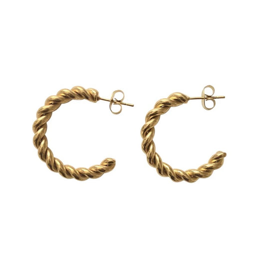 Twisted Hoop Earrings