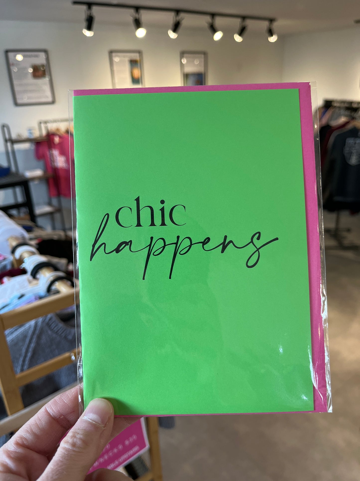 "Chic Happens" Card