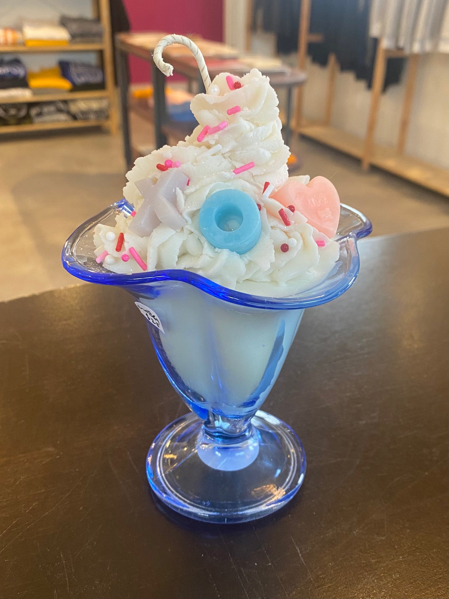 Vanilla Bean Marshmallow Ice Cream Candle