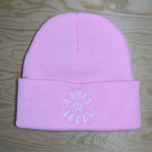 Loyal to Local Toque | White on Pink