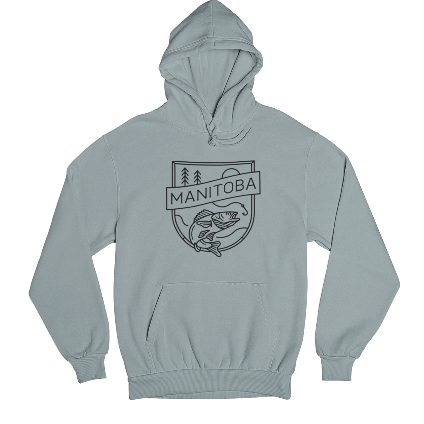MB Angler Hoodie | Black on Sage