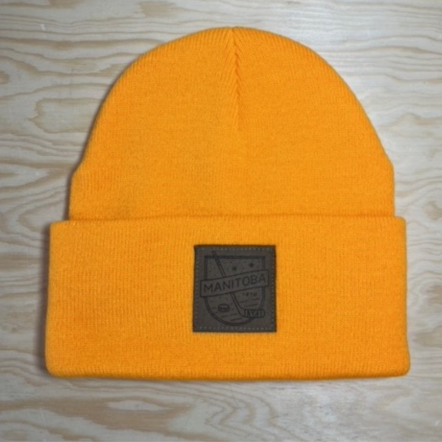 MB Hockey Toque | Chestnut on Yellow