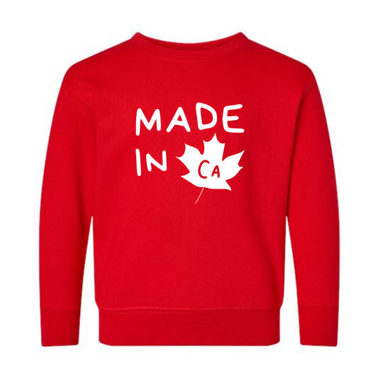 Made in CA Toddler Crewneck | PRESALE
