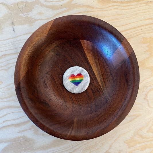 Rainbow Heart pin