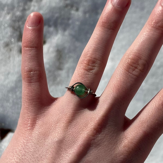 Green Aventurine Ring