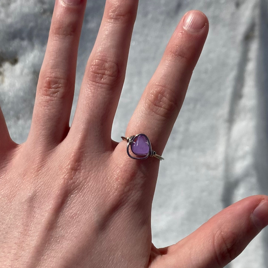 Purple Quartzite Chip Ring