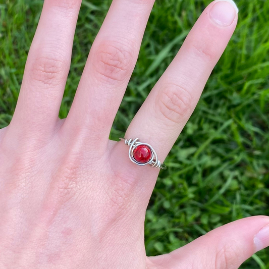 Red Quartzite Ring